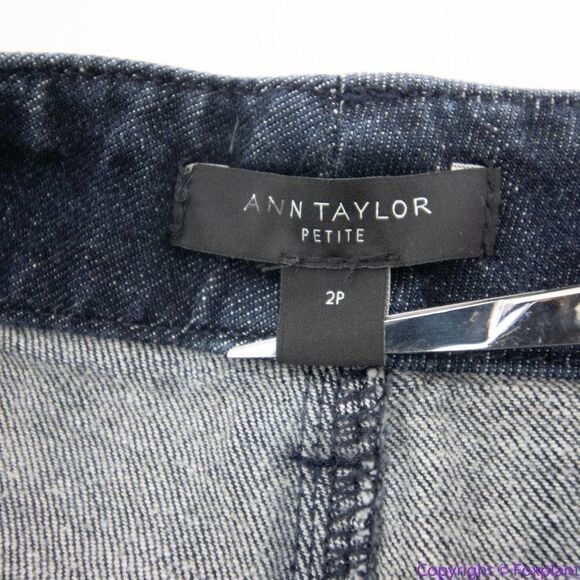 NEW Ann Taylor the wide leg jeans with belt, size 2P - Picture 10 of 11